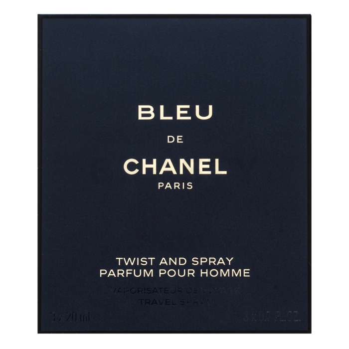Chanel Bleu de Chanel Parfum - Twist and Spray čistý parfém pro muže 3 x 20 ml