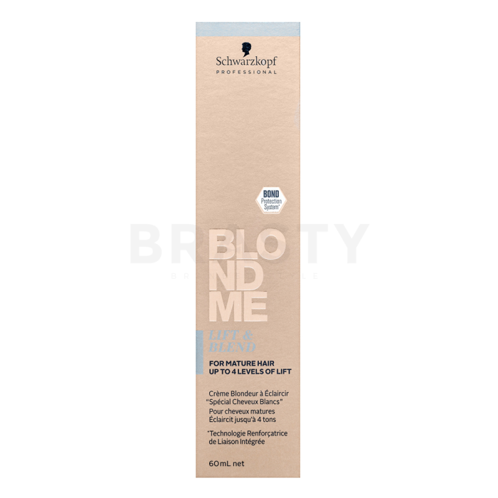 Schwarzkopf Professional BlondMe Bond Enforcing Lift & Blend Crema Para aclarar el cabello Brown Mahagony 60 ml