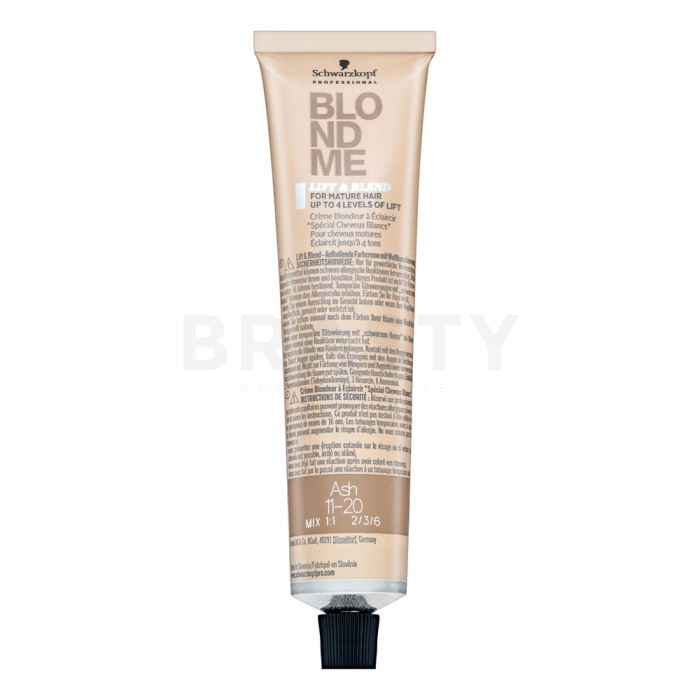 Schwarzkopf Professional BlondMe Bond Enforcing Lift & Blend Крем за изсветляване на косата Ash 60 ml