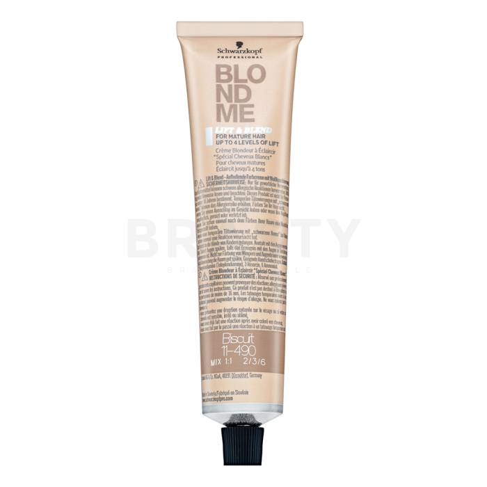 Schwarzkopf Professional BlondMe Bond Enforcing Lift & Blend Крем за изсветляване на косата Bisquit 60 ml