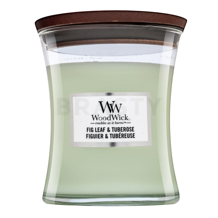 Woodwick Fig Leaf & Tuberose scented candle 275 g
