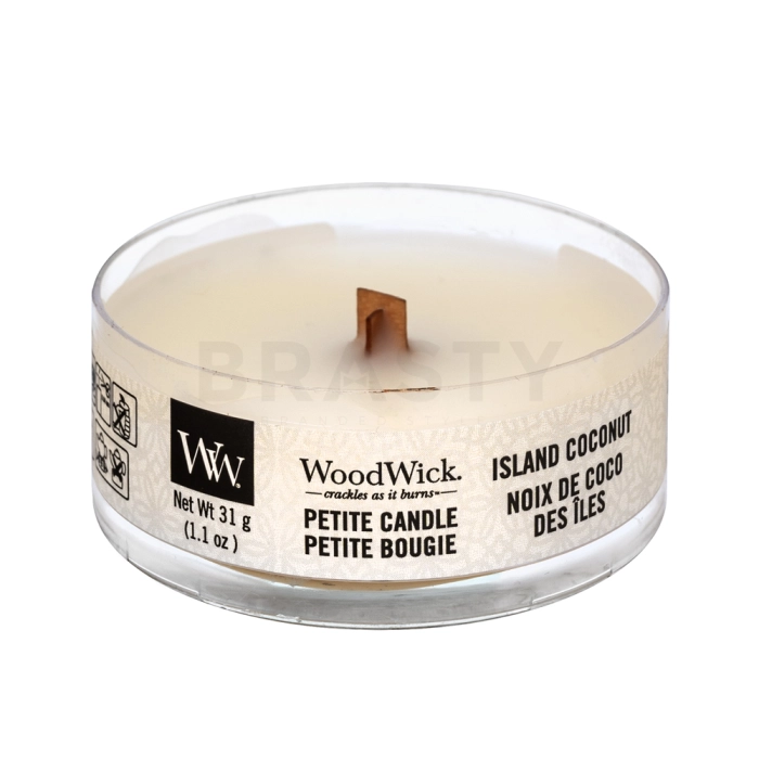 Woodwick Island Coconut scented candle 31 g