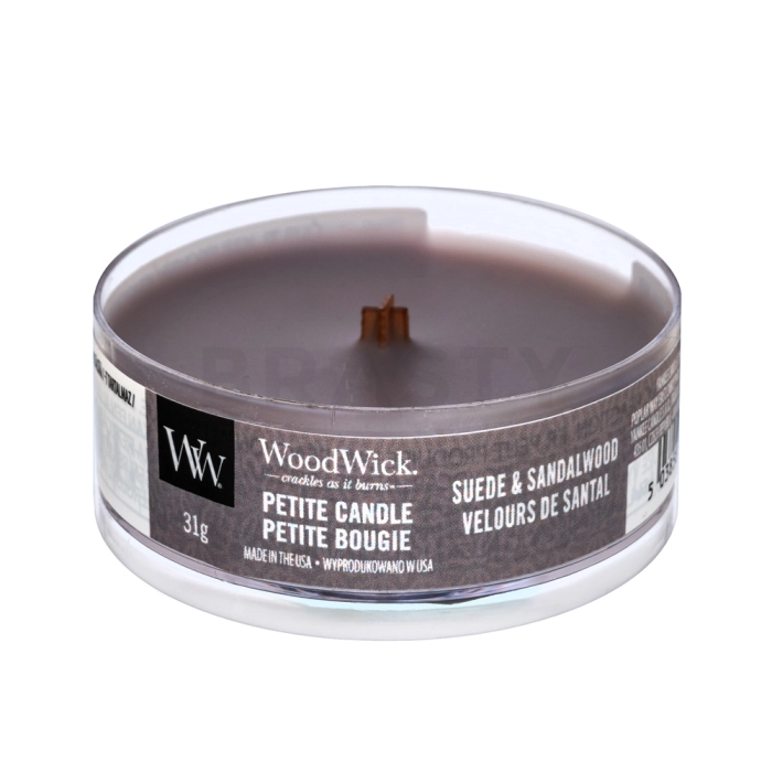 Woodwick Sueded Sandalwood geurkaars 31 g
