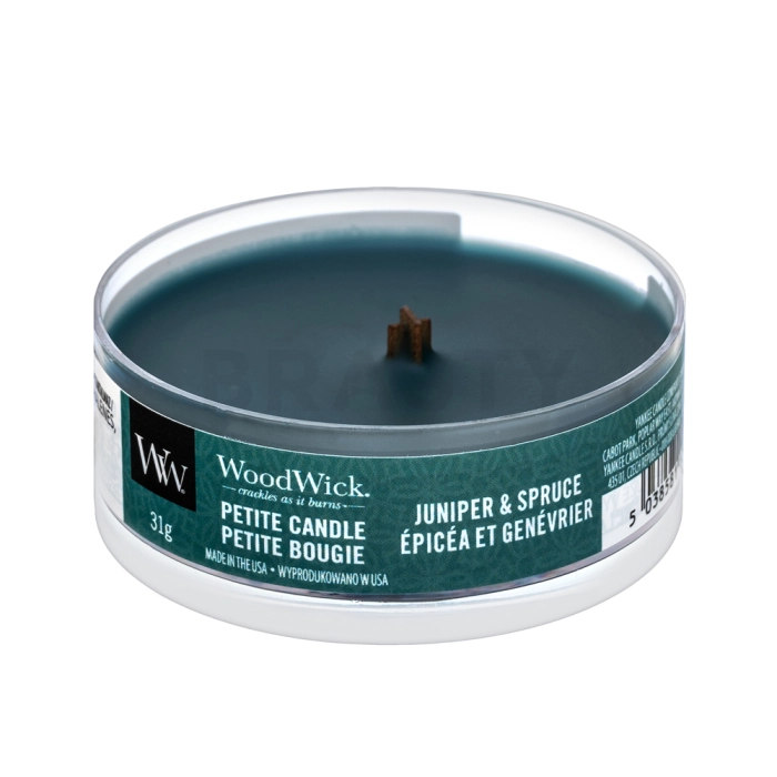 Woodwick Juniper & Spruce scented candle 31 g