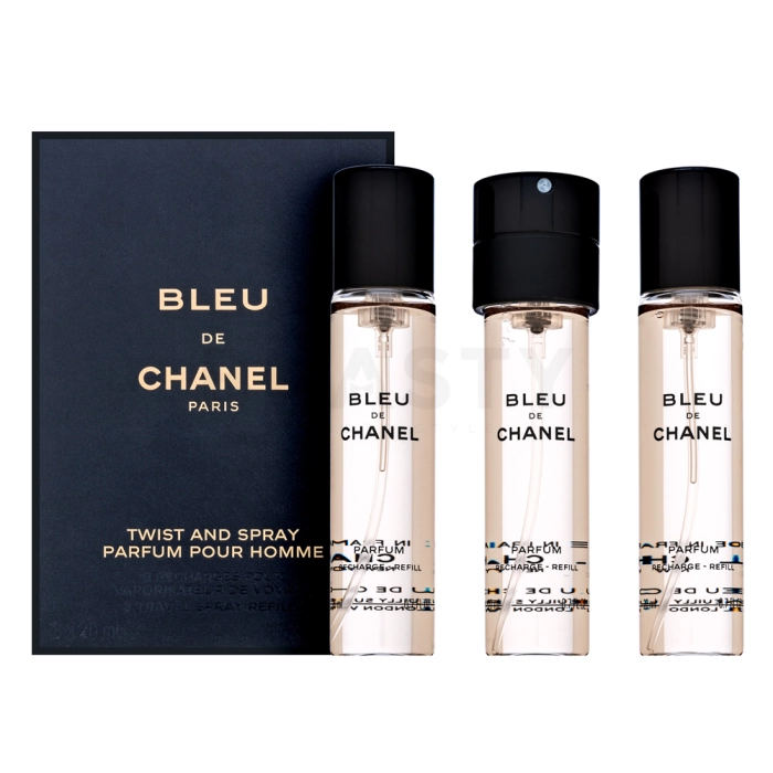 Chanel Bleu de Chanel Parfum - Refill čistý parfém pro muže 3 x 20 ml