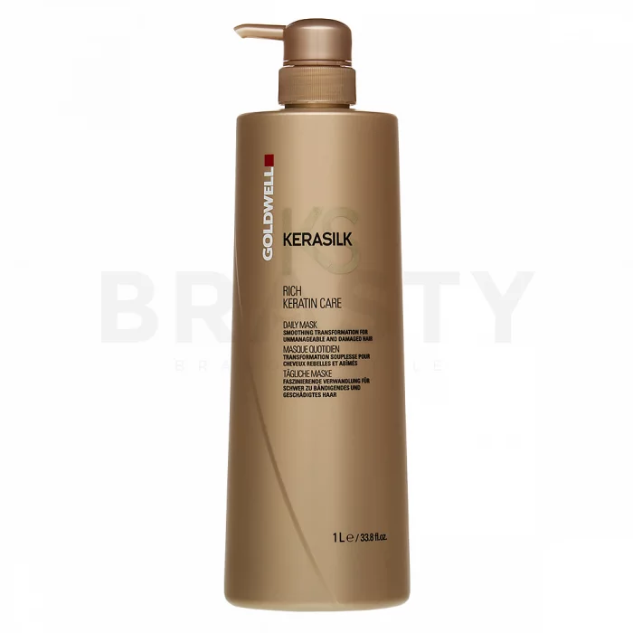 Goldwell Kerasilk Rich Keratin Care Daily Mask maska pro nepoddajné a poškozené vlasy 1000 ml