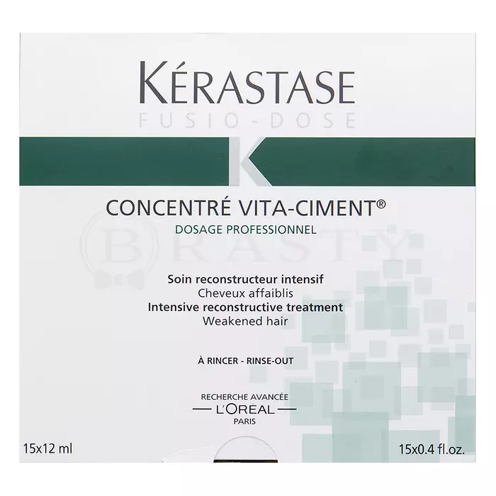 Kérastase Fusio-Dose Concentré Vita-Ciment Intensive Reconstr vlasová kúra pro oslabené vlasy 15 x 12 ml