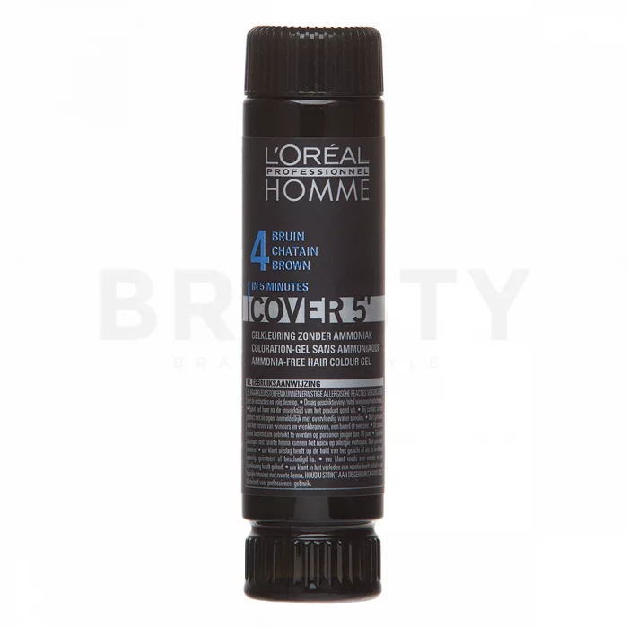 L´Oréal Professionnel Homme Cover 5 farba na vlasy No. 4 Medium Brown 3 x 50 ml