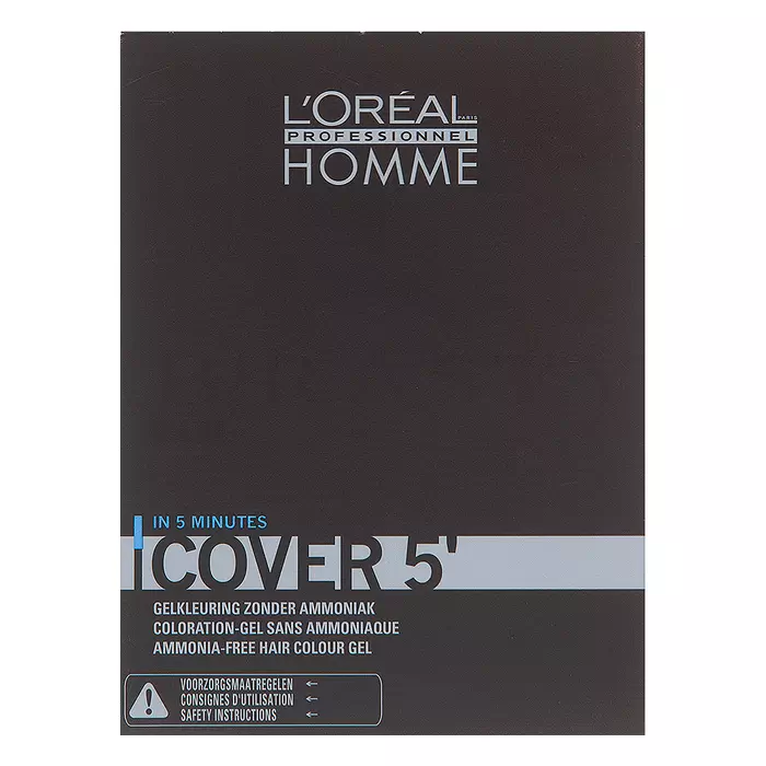 L´Oréal Professionnel Homme Cover 5 farba na vlasy No. 4 Medium Brown 3 x 50 ml