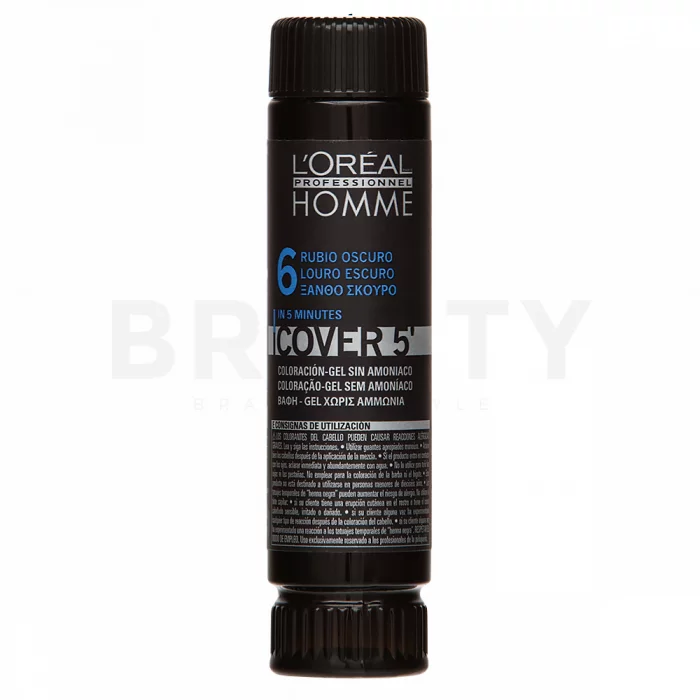 L´Oréal Professionnel Homme Cover 5 barva na vlasy No. 6 Dark Blond 50 ml