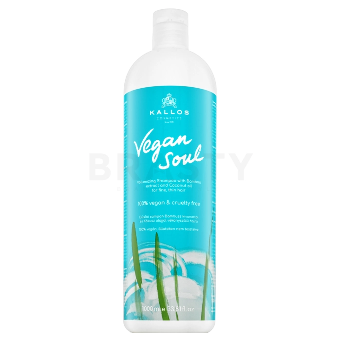 Kallos Vegan Soul Volumizing Shampoo učvršćujući šampon za volumen kose 1000 ml