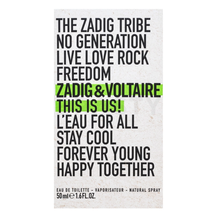 Zadig & Voltaire This is Us! L'Eau toaletní voda unisex 50 ml