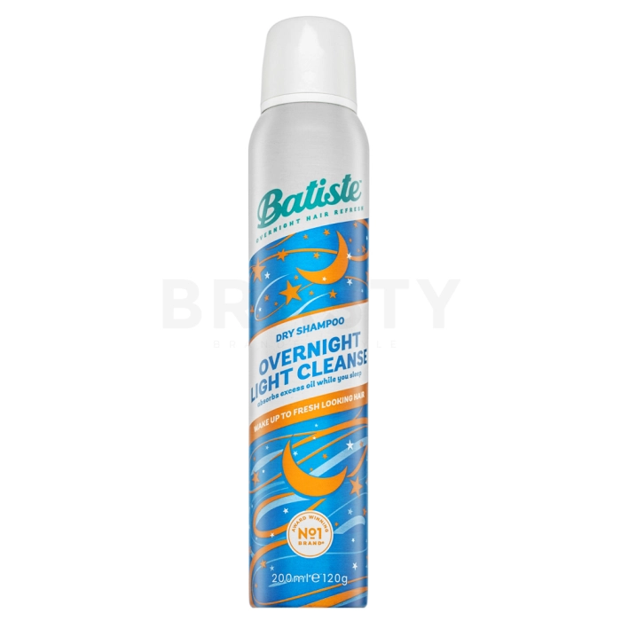 Batiste Overnight Light Cleanse suchý šampon pro rychle se mastící vlasy 200 ml