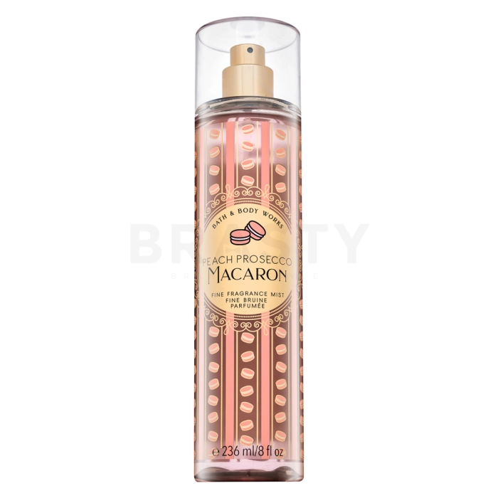 Bath & Body Works Peach Prosecco Macaron Körperspray für Damen 236 ml