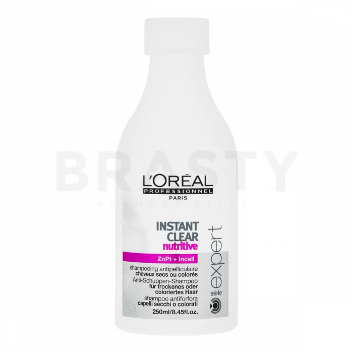 L´Oréal Professionnel Série Expert Instant Clear Nutritive Shampoo šampon proti lupům pro suché a barvené vlasy 250 ml