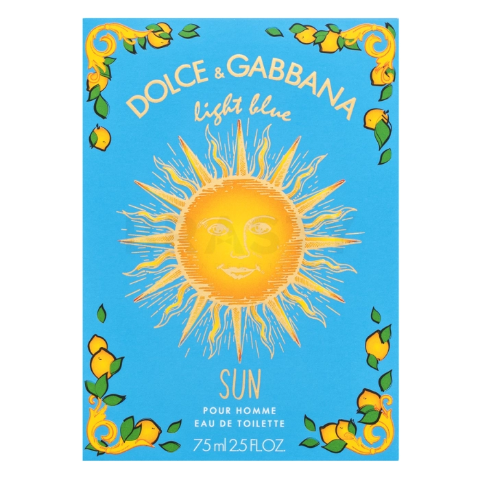 Dolce & Gabbana Light Blue Sun toaletní voda pro muže 75 ml