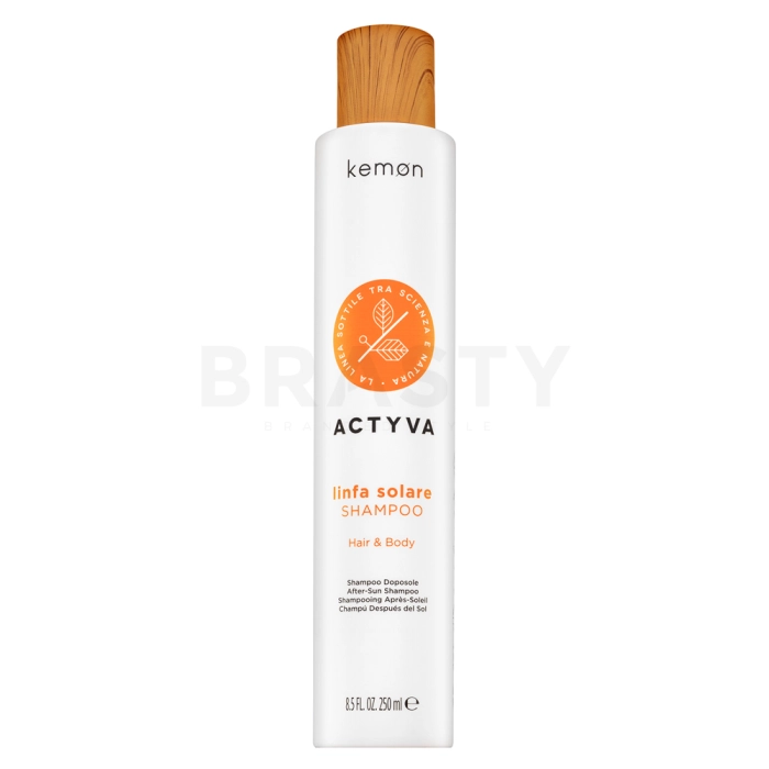 Kemon Actyva Hair & Body After Sun Shampoo šampon a sprchový gel 2v1 pro vlasy namáhané sluncem 250 ml