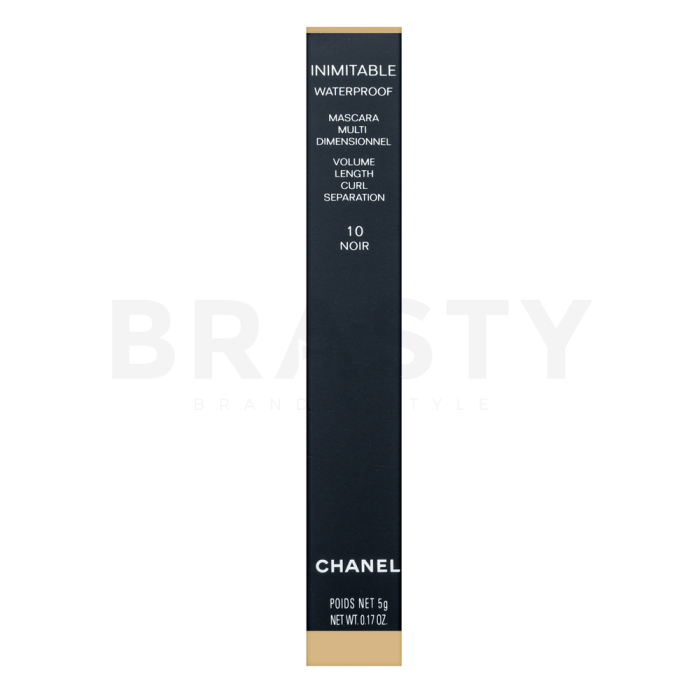 Chanel Inimitable Waterproof Mascara řasenka pro prodloužení a natočení řas 10 Noir 5 g