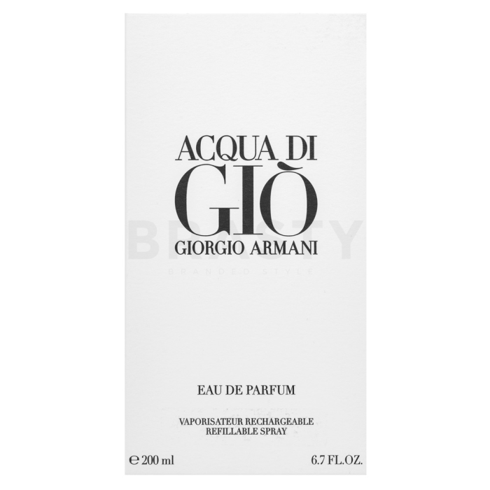 Armani (Giorgio Armani) Acqua di Gio Pour Homme - Refillable parfémovaná voda pre mužov Extra Offer 3 200 ml