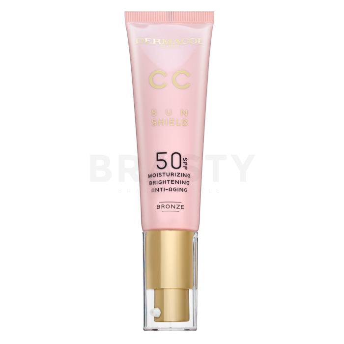 Dermacol CC Sun Shield SPF 50 CC krém pro rozjasnění pleti Bronze 30 ml