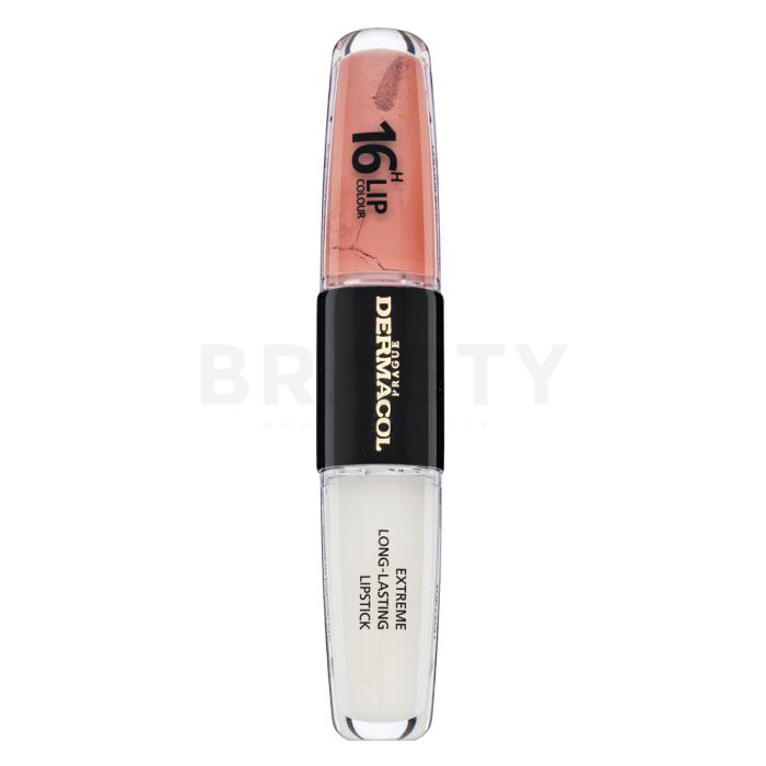 Dermacol 16H Lip Colour Extreme Long-Lasting Lipstick dlouhotrvající dvoufázová barva a lesk na rty No. 14 8 ml