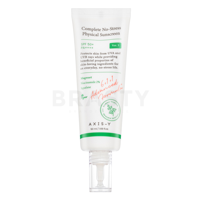Axis-Y Complete No- Stress krema za sunčanje Physical Sunscreen SPF50 + PA++++ 50 ml