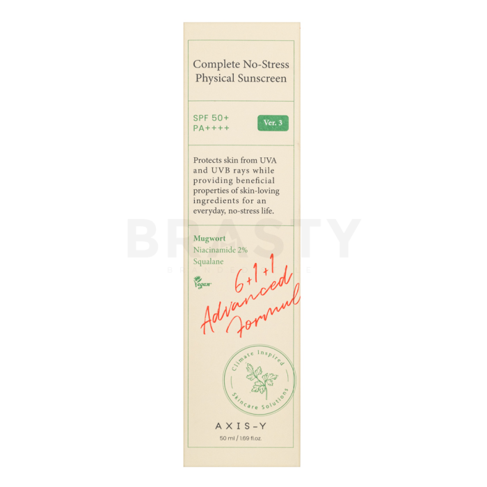 Axis-Y Complete No- Stress krema za sunčanje Physical Sunscreen SPF50 + PA++++ 50 ml