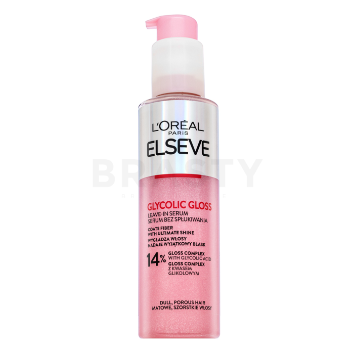 L´Oréal Paris Elseve Glycolic Gloss Leave-In Serum cura dei capelli senza risciacquo per morbidezza e lucentezza dei capelli 150 ml
