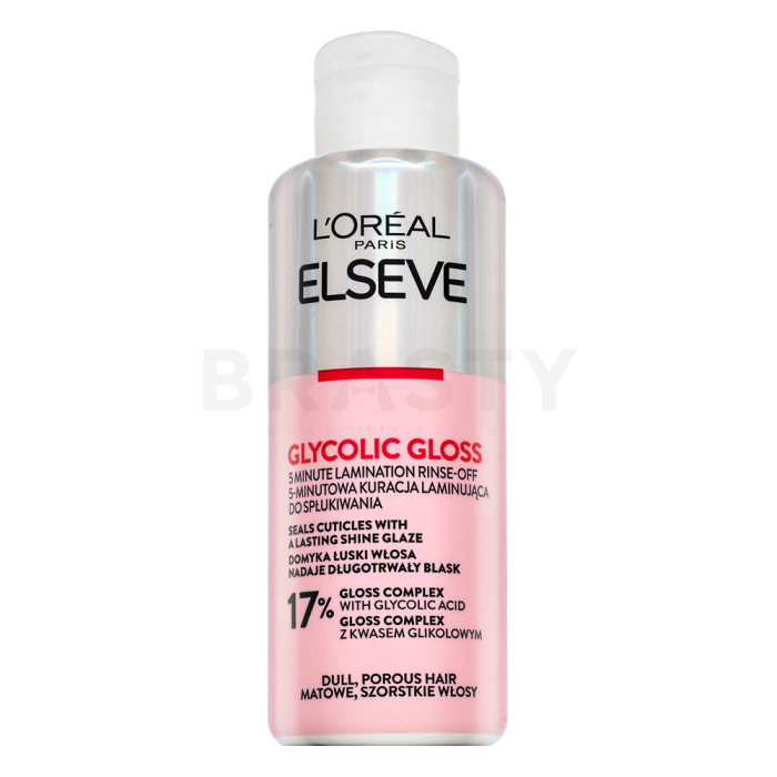 L´Oréal Paris Elseve Glycolic Gloss 5-Minutes Hair Laminating Treatment cuidado suavizante y rejuvenecedor Para cabello muy dañado 200 ml