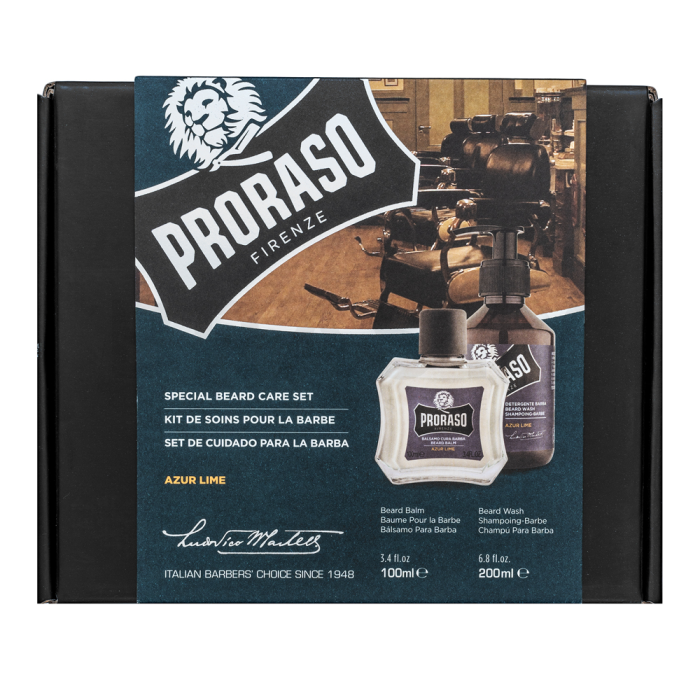 Proraso Azur Lime Kit Special Beard Care Set 100 ml + 200 ml