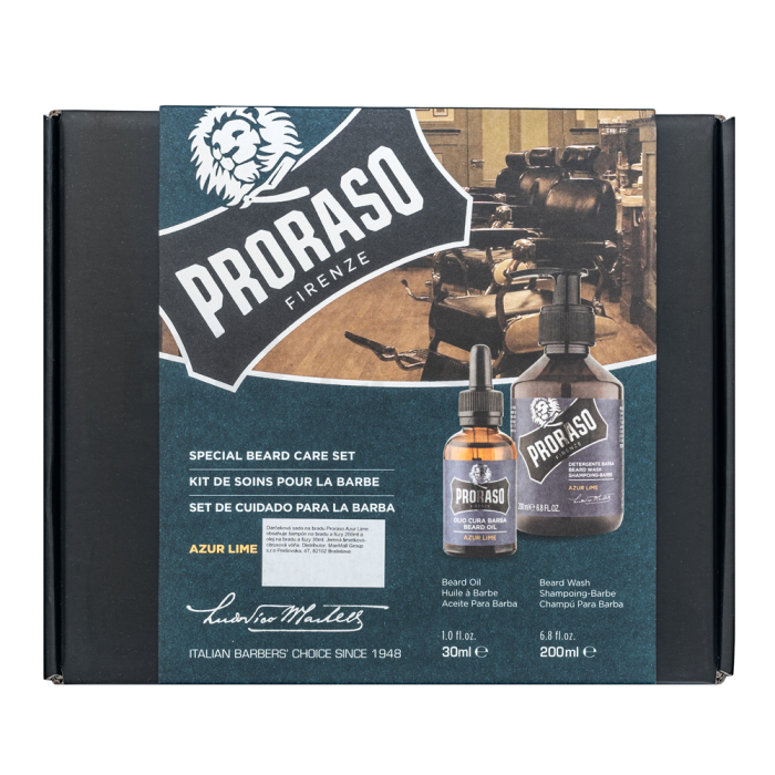 Proraso Azur Lime Kit Special Beard Care Set 30 ml + 200 ml