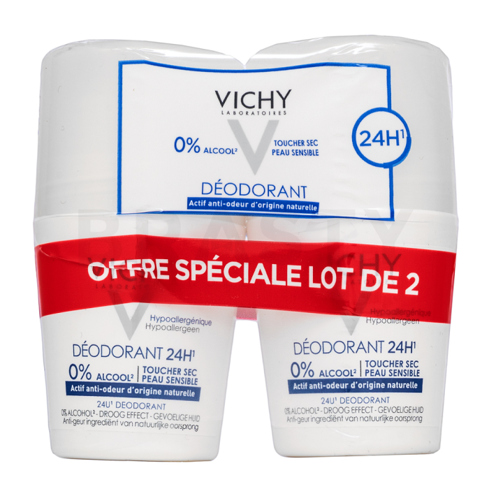 Vichy 24H Deodorant Dry Touch roll-on 2 x 50 ml