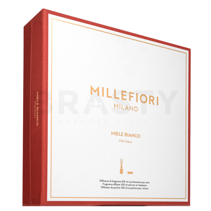 Millefiori Milano Fragrance Diffuser and Car Air Freshener Miele Bianco 100 ml