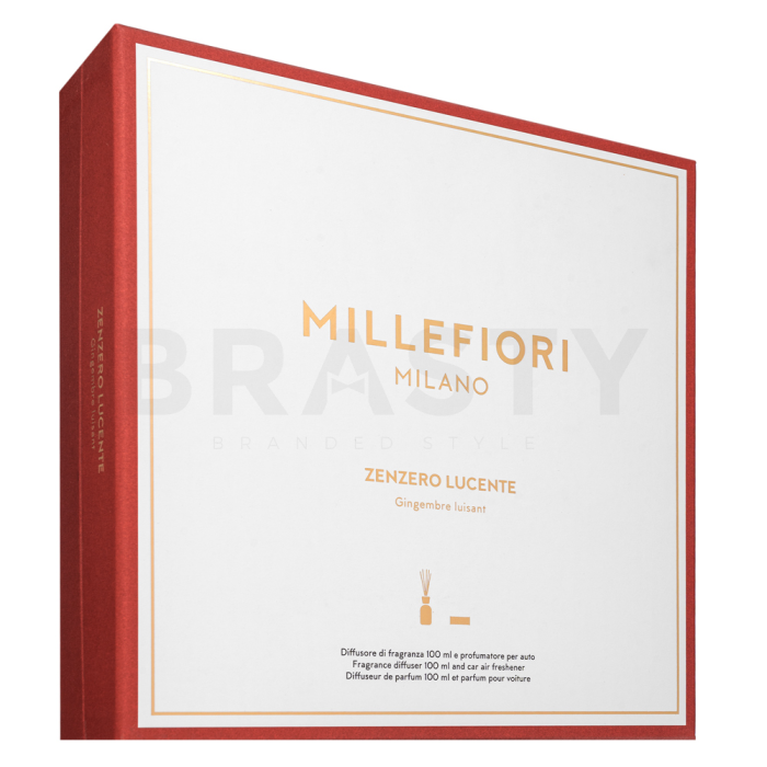 Millefiori Milano Fragrance Diffuser and Car Air Freshener Zenzero Lucente 100 ml