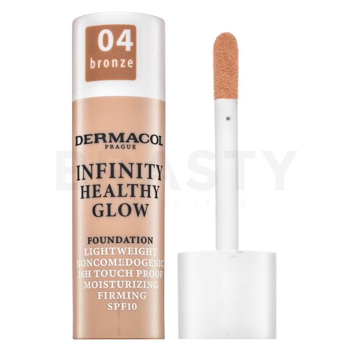 Dermacol Infinity Healthy Glow Foundation make-up az élénk bőrért 04 Bronze 20 g