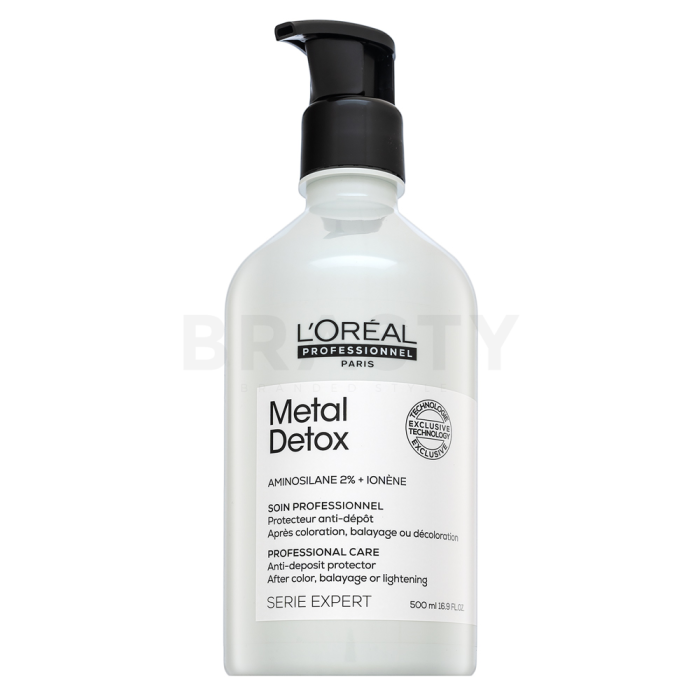 L´Oréal Professionnel Série Expert Metal Detox Professional Care Anti-deposit Protector čistící balzám pro ochranu a lesk vlasů 500 ml