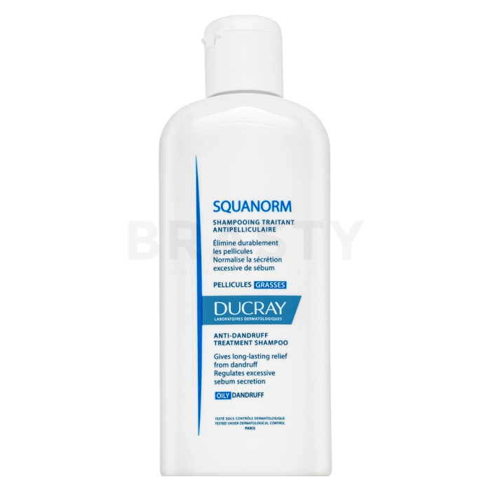 Ducray Squanorm Anti-Dandruff Treatment Shampoo posilujúci šampón proti lupinám pre normálne až mastné vlasy 200 ml