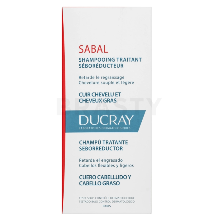 Ducray Sabal Sebum-Reducting Treatment Shampoo posilujúci šampón pre rýchlo mastiace sa vlasy 200 ml