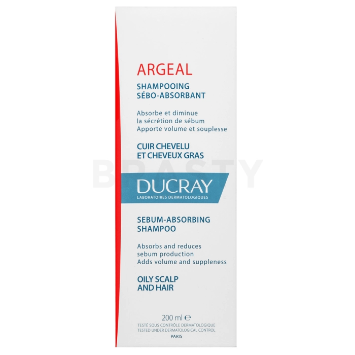 Ducray Argeal Sebum-Absorbing Shampoo učvršćujući šampon sprječava brzo mašćenje kose 200 ml