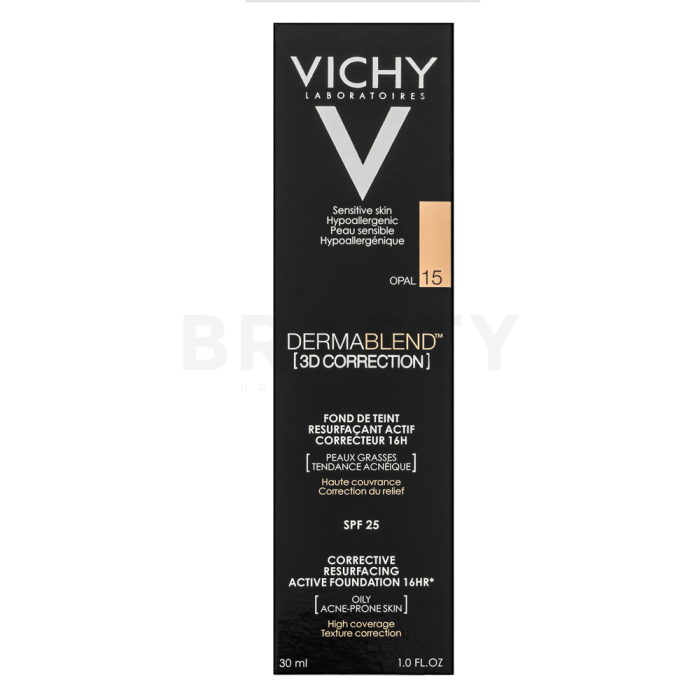 Vichy Dermablend 3D Correction langhoudende make-up tegen huidonzuiverheden 15 Opal 30 ml