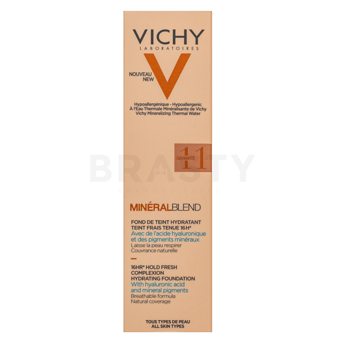Vichy Mineralblend Fluid Foundation tekutý make-up s hydratačním účinkem 11 Granite 30 ml