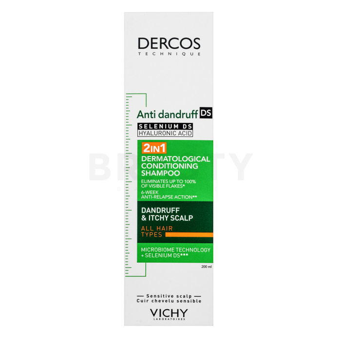 Vichy Dercos Anti-Dandruff 2in1 Dermatological Conditioning Shampoo Shampoo und Conditioner gegen Schuppen 200 ml