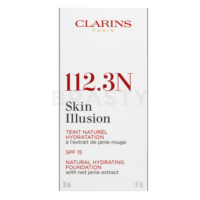 Clarins Skin Illusion Natural Hydrating Foundation tekoča ličila z vlažilnim učinkom 112.3 Sandalwood 30 ml