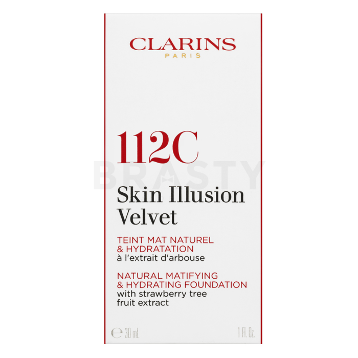 Clarins Skin Illusion Velvet Natural Matifying & Hydrating Foundation tekući make-up s matirajućim učinkom 112C Amber 30 ml
