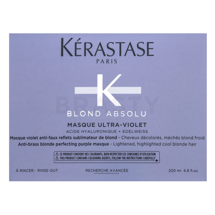 Kérastase Blond Absolu Masque Ultra-Violet mască de neutralizare pentru păr blond platinat si grizonat 200 ml