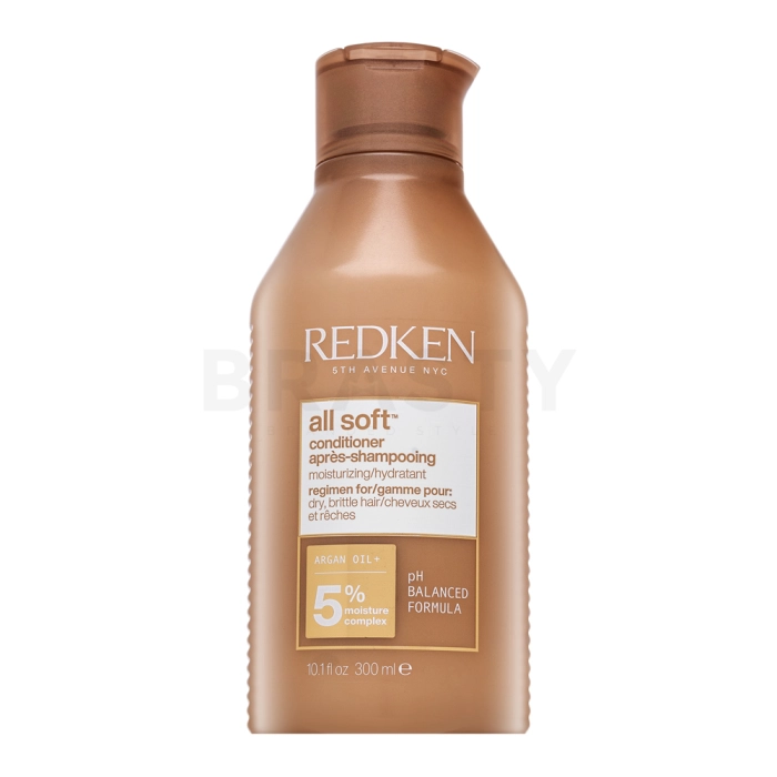 Redken All Soft Conditioner vyživující kondicionér pro suché a nepoddajné vlasy 300 ml