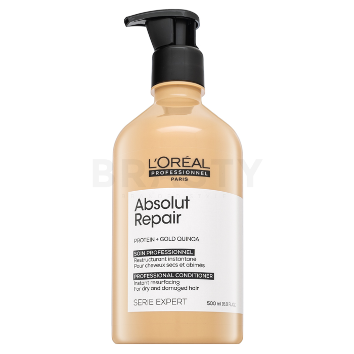 L´Oréal Professionnel Série Expert Absolut Repair Gold Quinoa + Protein Conditioner kondicionér pro velmi poškozené vlasy 500 ml