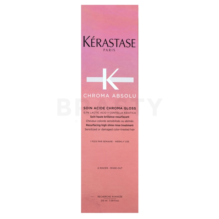 Kérastase Chroma Absolu Soin Acide Chroma Gloss bezoplachová starostlivosť pre lesk a ochranu farbených vlasov 210 ml
