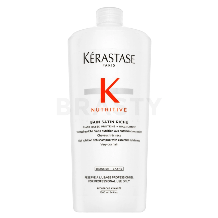 Kérastase Nutritive Bain Satin Riche hranjivi šampon za vrlo suhu i oštećenu kosu 1000 ml