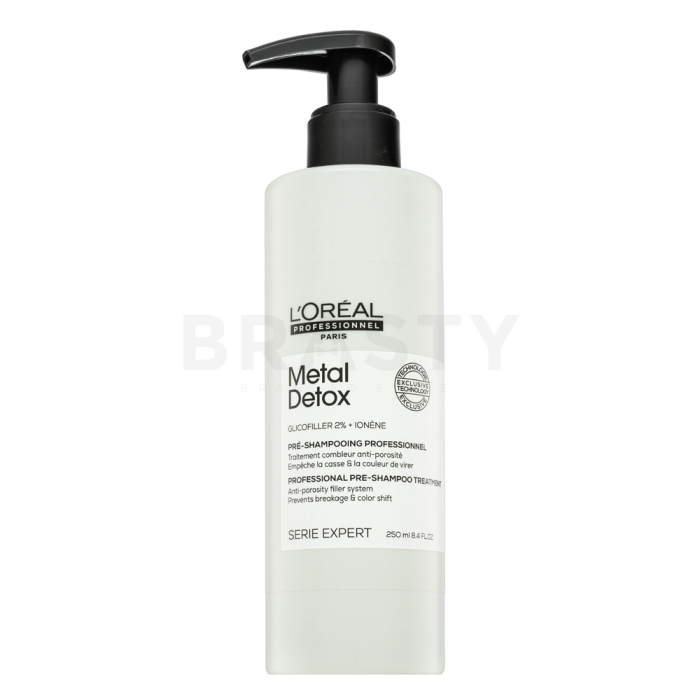 L´Oréal Professionnel Série Expert Metal Detox Professionnal Pre-Shampoo Treatment před-šamponová péče pro lesk a ochranu barvených vlasů 250 ml
